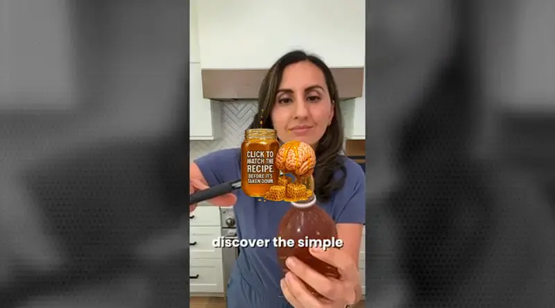 A person preparing a healthy drink
